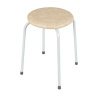 Табурет круглый "Пенёк легкий" 180, цвет сиденья бежевый