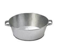 Таз оцинкованный круглый сшивной 9 л