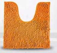 Коврик для ванной AquaDomer Макароны, черный, 600*1000мм А021