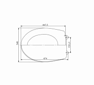 СУ 73.03.00 Сиденье для унитаза Уклад, белое