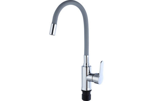 TSB-732-GR05 Смеситель для кухни TSARSBERG  серый, гибкий излив