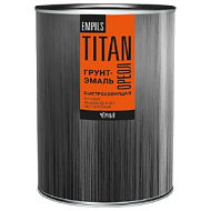 Грунт- эмаль по ржавчине ОРЕОЛ TITAN  быстросохнущая матовая  0,75 кг серая