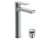 A63024 Смеситель для раковины CERSANIT BRASKO высокий, сливной гарнитур