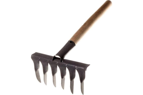 Грабли витые 6-ти зубые с черенком