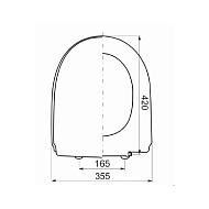 Сиденье к унитазу Sanita Идеал, Виктория, Лада, Стандарт, Марс, дюропласт с микролифтом
