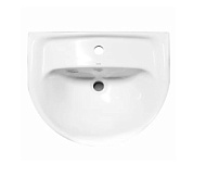 WB.PD/Etalon/55-C/WHT.G/S1 Раковина Sanita Эталон 55 ВКС, белый, с отверстием, без пьедестала