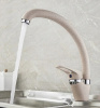L5913K Смеситель для кухни Ledeme, бежевый матовый, высокий излив