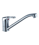 Смеситель для кухни Rossinka, хром, длинный излив В35-21U