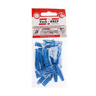 Дюбель четырехраспорный универсальный Tech-Krep Чапай 8х40 шипы усы полипропилен 100шт/пакет