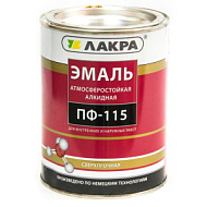 Эмаль ПФ-115 Лакра, 1кг, белая матовая