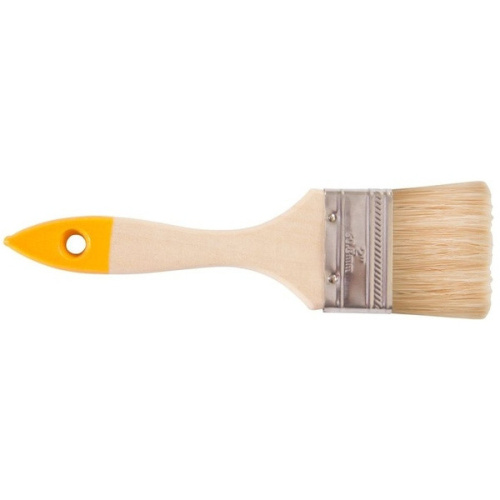 824355 Кисть флейцевая  63 мм натуральная щетина (желтый хвостик)