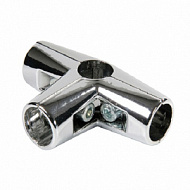 Соединитель 4-х труб угловой 25 мм