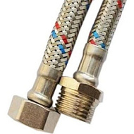 Подводка для воды гайка/штуцер нержавеющая сталь 0,3м