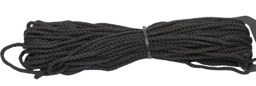Шнур вязано-плетеный ПП 3мм, черный, 20м