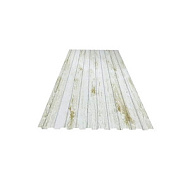 Профнастил полим. С-8*1,2*2,0 ЭС-01 /0.5мм /Беленый Дуб/