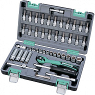 14099 Набор инструмента, 1/4", Cr-V, S2, усиленный кейс, 47 предм.// STELS