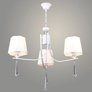 Люстра NH6443/3 WT белый/белый абажур 3х60W E27 d660 h770, QH24
