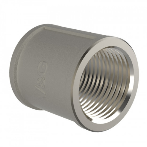 Муфта прямая 1" ВР никель