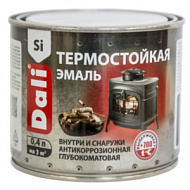 Эмаль термостойкая Dali серебро 0,4л