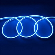 Лента светодиодная General 12V 9.6W/m IP67 5м неон гибкий ледяной синий