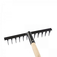 Грабли 12-зубые витые Сибртех с черенком 300 мм