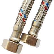 Подводка для воды гайка/гайка нержавеющая сталь 0,6м