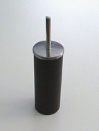 Ёрш для унитаза Санакс, хром, кожаные вставки  332