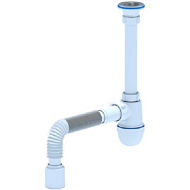 Сифон для раковин Ани с гибкой трубой 40х50мм 1 1/4"х40мм