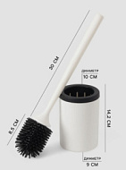 Ерш для унитаза с подставкой Aqua, цвет белый ,1089906