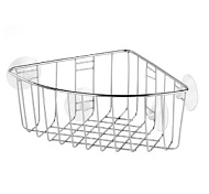 И0787 Полка-корзина для ванной комнаты Рыжий кот Cozy CB-1, хром, металл, угловая , 1 ярус, 185*100*185 мм