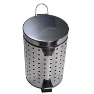Ведро для мусора Санакс 12л, хром, перфорированное 112-Н