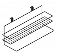 Полка для полотенца ProfFero, черный, 400х160х120мм П0001299