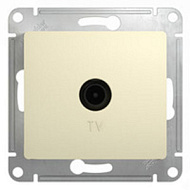 Механизм розетки TV 1-м СП Glossa 1DB беж. SchE GSL000291 , 275243