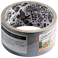 Лента армированная "Самохват" серая 5м