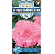 Бегония Розовый фонтан F1 клубневая/Русский богатырь 4шт