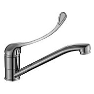 Y35-25 Смеситель Rossinka одноручный для кухни, локтевой, хром