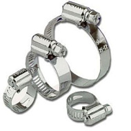 Хомут стальной червячный (8-12мм; 7-13мм)