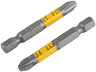57506 Биты кованые, сталь S2, односторонние  50 мм PH3, Профи 2 шт., блистер