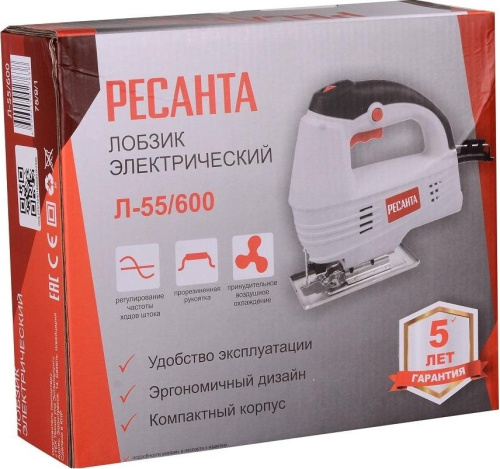 Лобзик электрический Ресанта Л-55/600 75/9/1