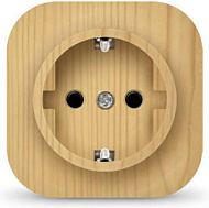 532339 Розетка 1-м ОП 16А IP20 с заземл. сосна IONICH 1444