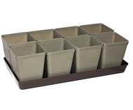 Ящик для рассады Квадро 8 шт, 0,6 л