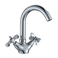 Смеситель для умывальника Rossinka, хром, высокий излив RS42-62