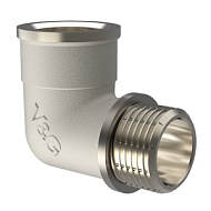 Угольник ВР/НР никель 1/2"