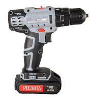 Дрель-шуруповерт аккумуляторная Ресанта ДА-18-2ЛК-У 75/14/6