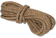 Верёвка джутовая крученая d=8 мм 20 м