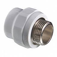 Муфта ПП наружная резьба  D20-1/2"