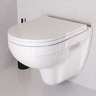 Унитаз подвесной Sanita Luxe Best SL DМ белый, сиденье дюропласт с микролифтом