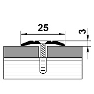 Профиль стыкоперекрывающий ПС 01.1800.087, дуб беленый