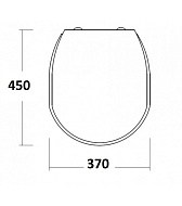 104-406-21 Сиденье для унитаза Океан Цветок, жесткое, с рисунком