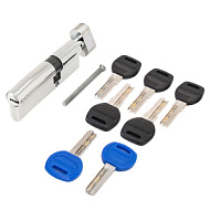 Цилиндровый механизм АЛЛЮР DL-02 90 (30х10х50) СP хром перекод. 5+2 перфокл.